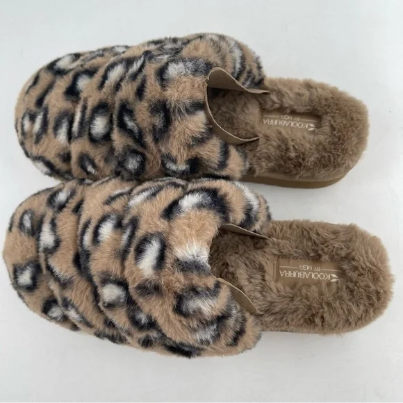 NEW! Koolaburra by UGG Women’s Starleen Abstract Leopard Fluff Slippers - Size 9 - Picture 5 of 11